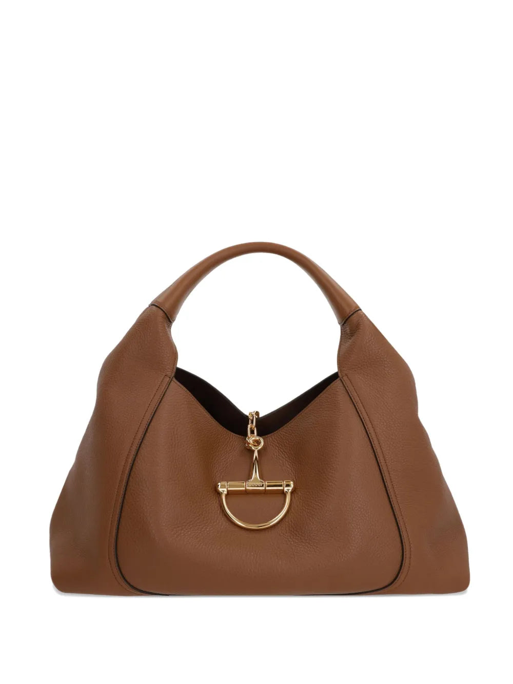 Gucci Maxi Softbit Grained Leather Shoulder Bag
