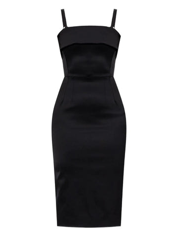 Dolce Gabbana Satin Strap Mini Dress