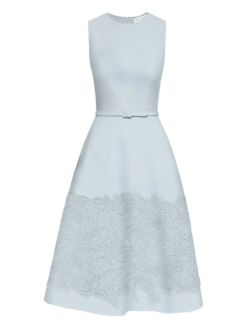 Oscar De La Renta Guipure Lace Midi Dress