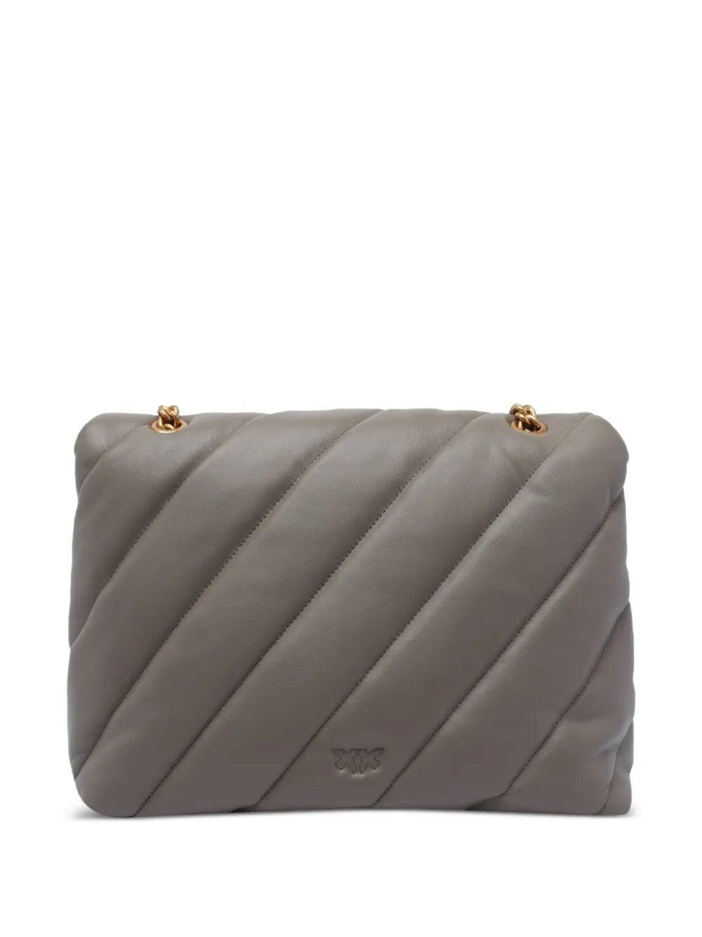 Pinko Quilted Bird Embellished Shoulder Bag