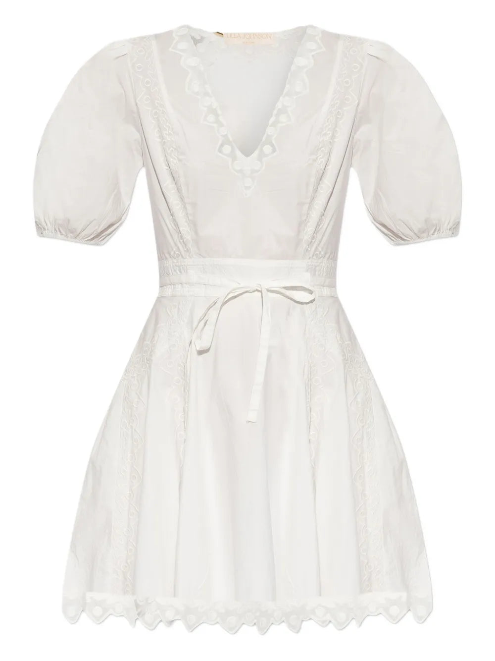 Ulla Johnson Puff Sleeve Embroidered Dress