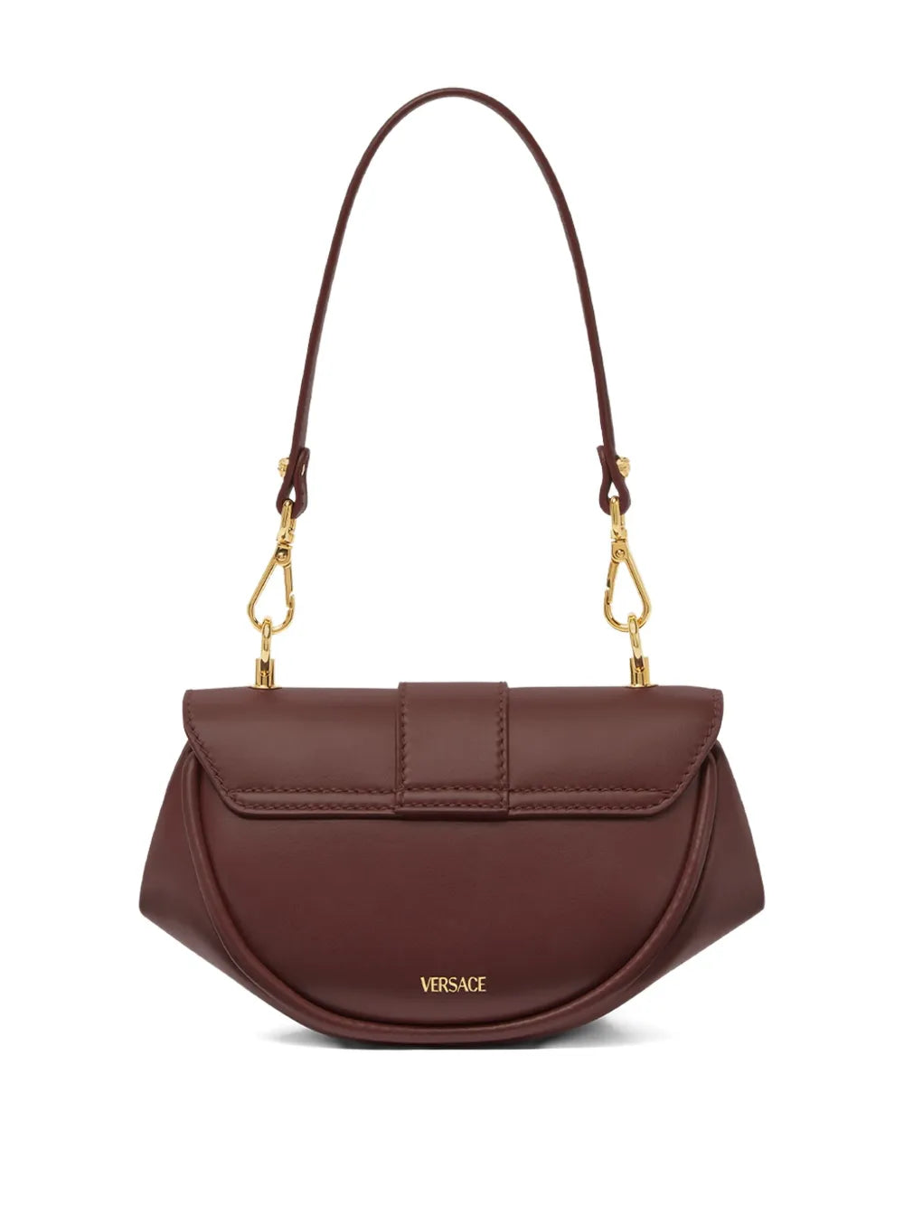 Versace Small Virtus Leather Shoulder Bag