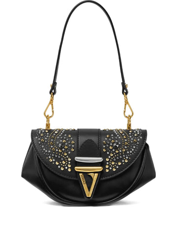 Versace Stud Embellished Shoulder Bag