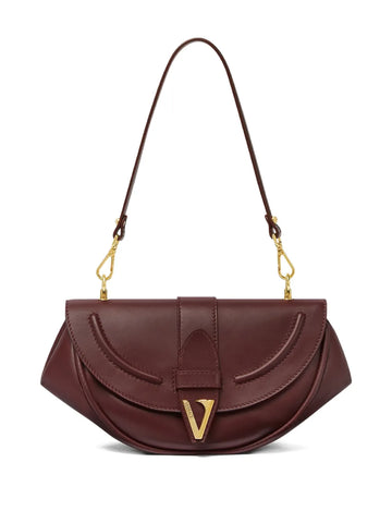 Versace Medium Virtus Leather Shoulder Bag