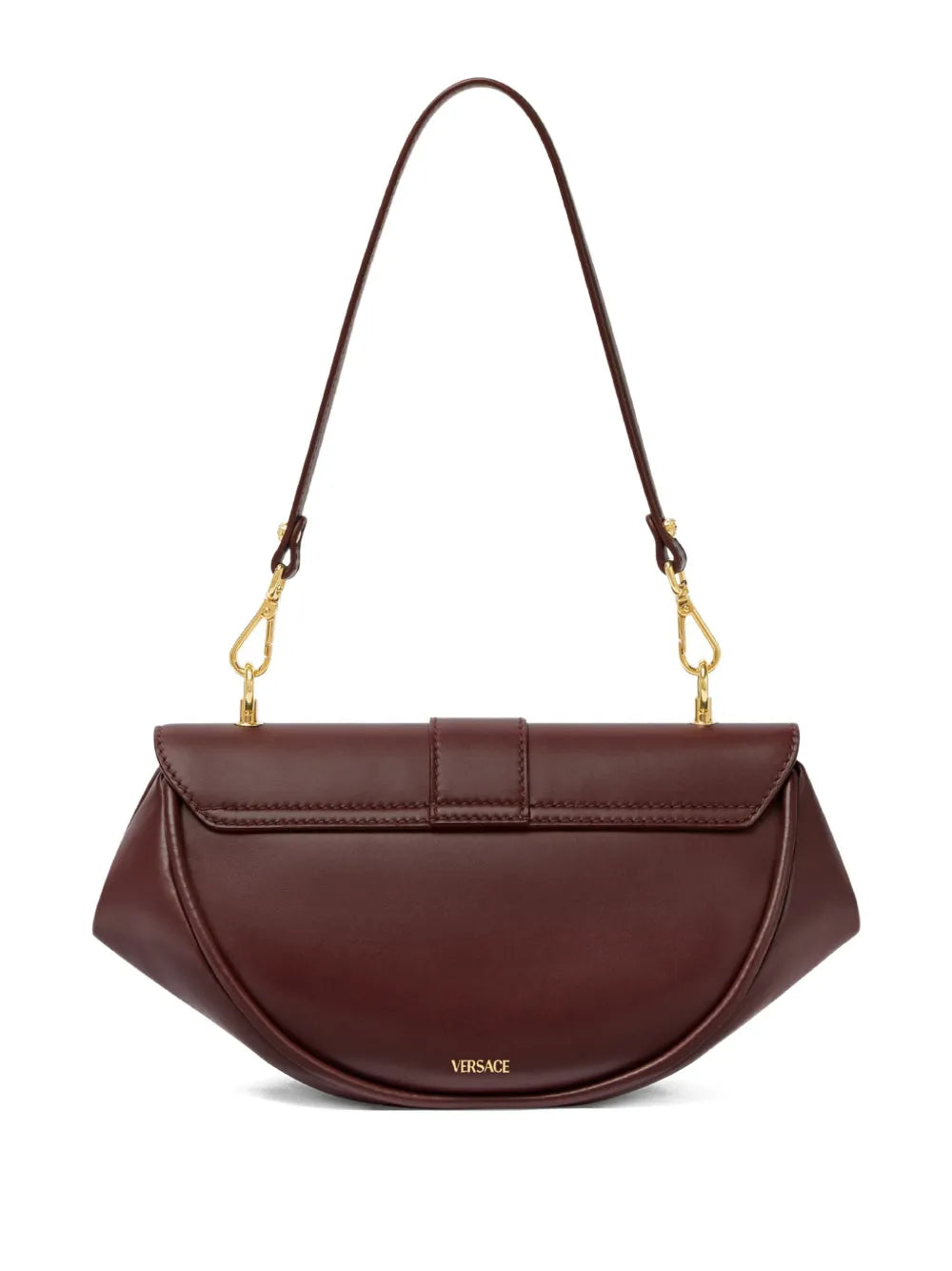 Versace Medium Virtus Leather Shoulder Bag