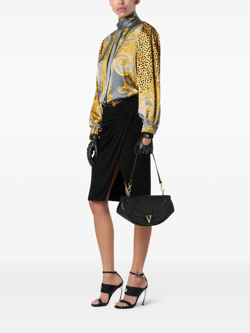 Versace Medium Virtus Shoulder Bag