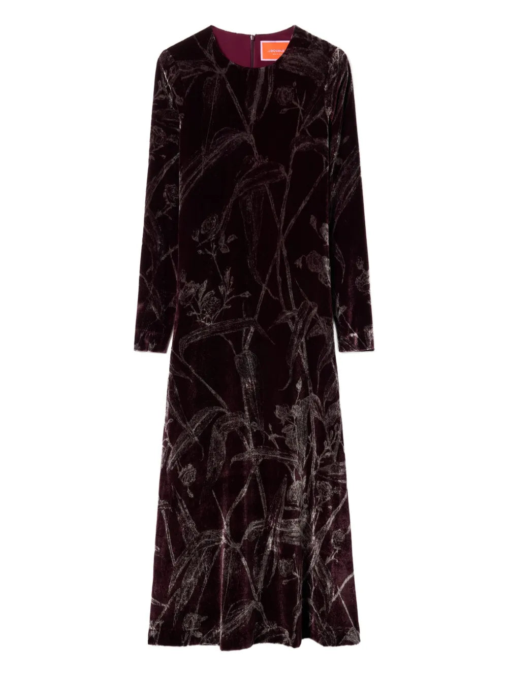 La Doublej Long Sleeve Bamboo Print Maxi Dress