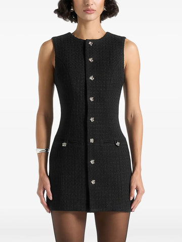 Maniere De Voir Nadine Tweed Mini Dress
