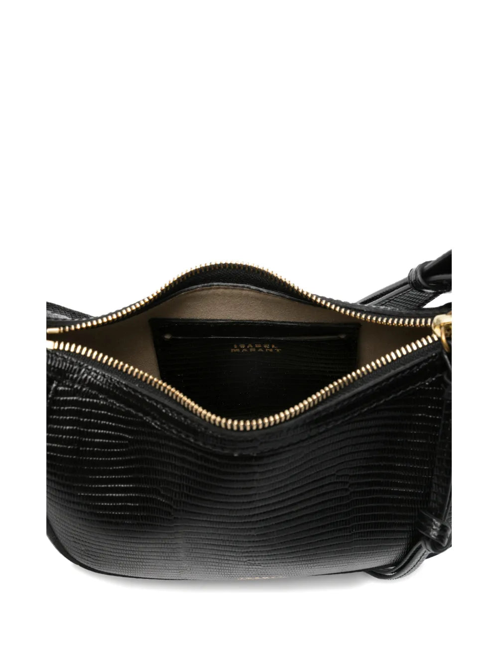 Isabel Marant Oskan Lizard Effect Studded Shoulder Bag