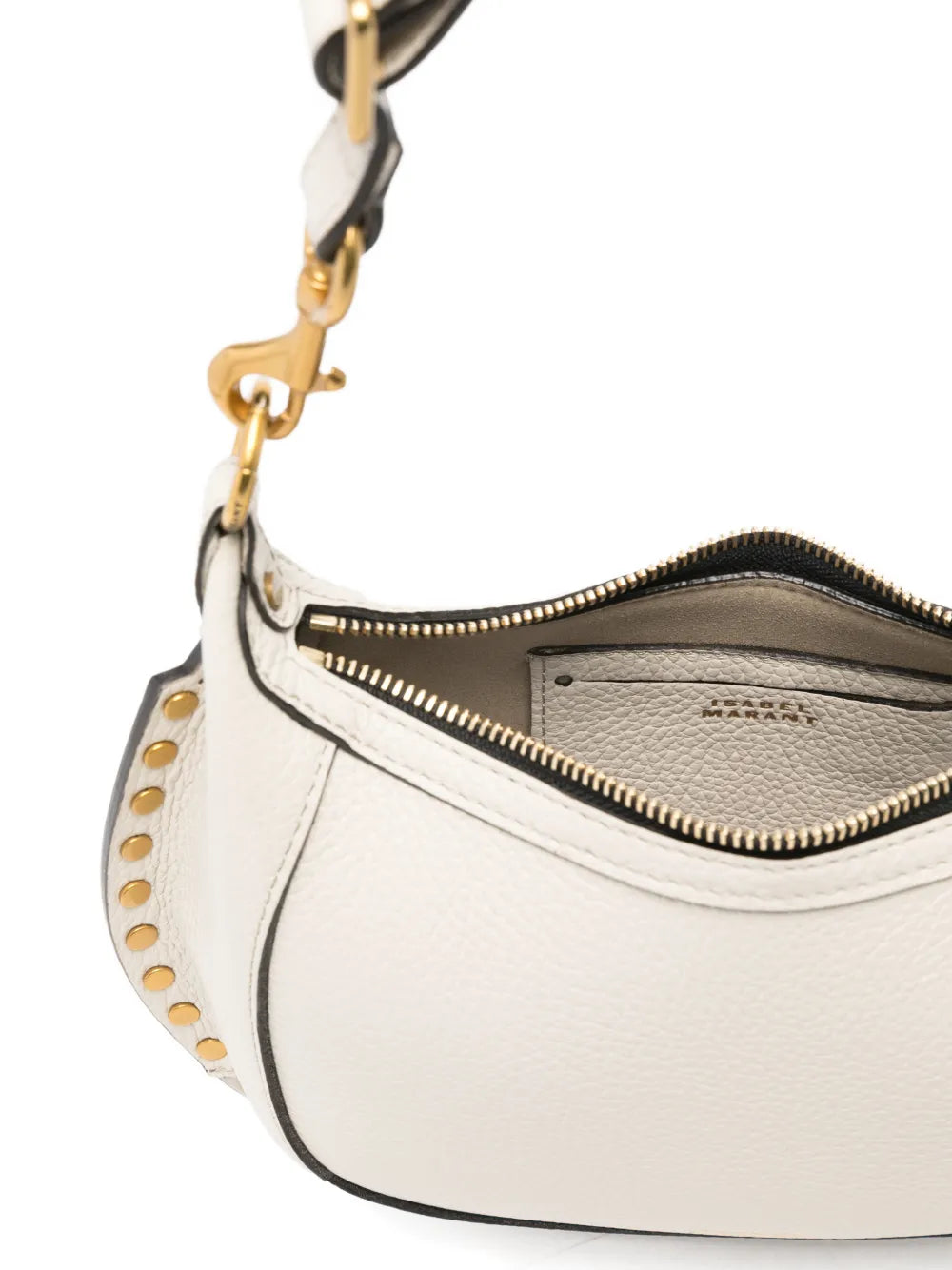 Isabel Marant Oskan Moon Studded Shoulder Bag