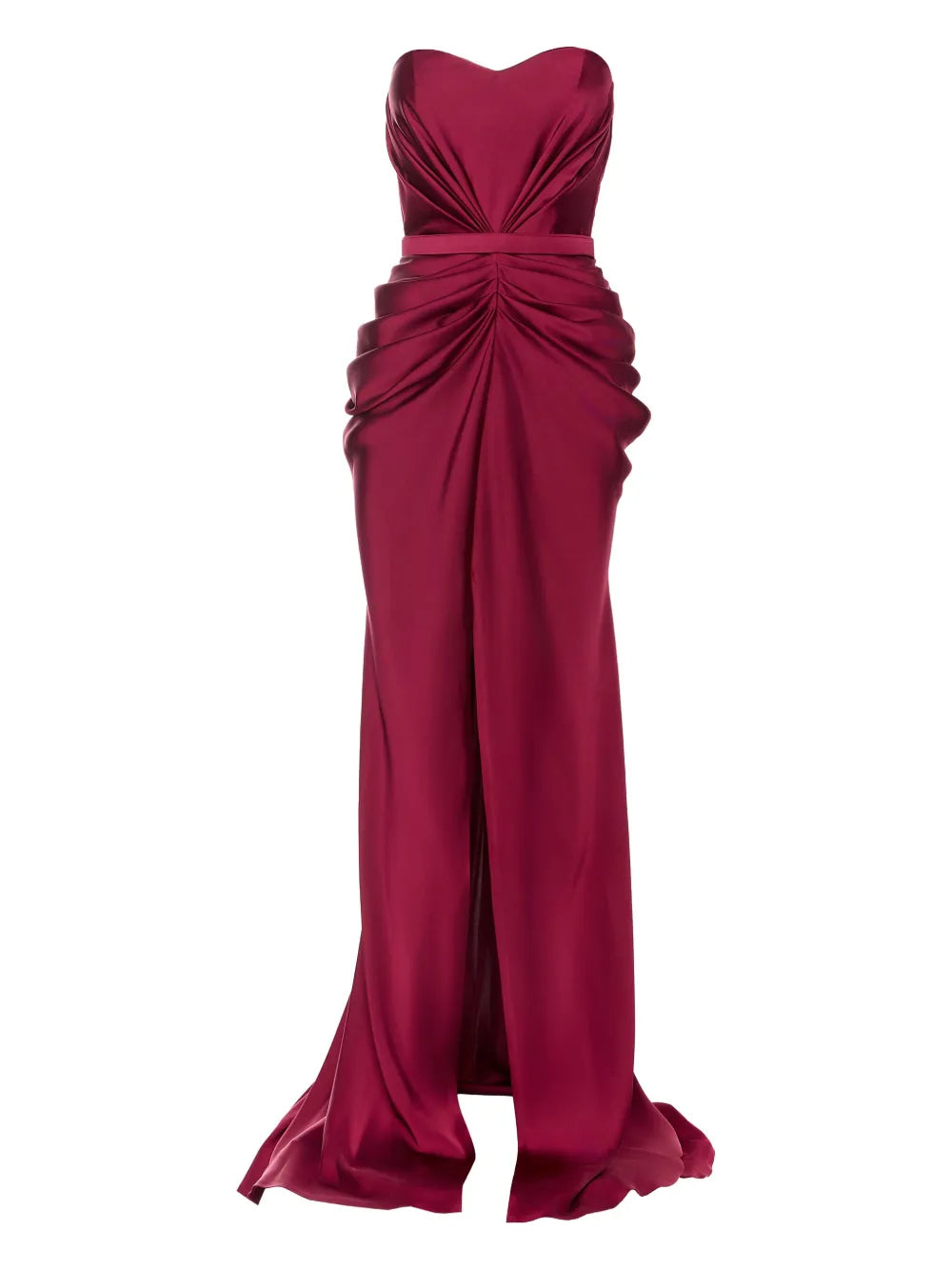 Ana Radu Strapless Draped Maxi Dress