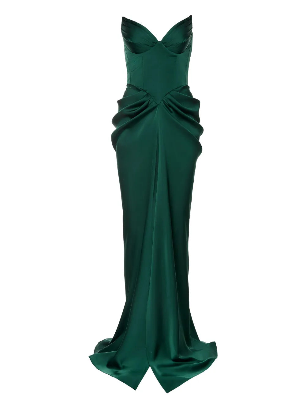 Ana Radu Corset Draped Maxi Dress