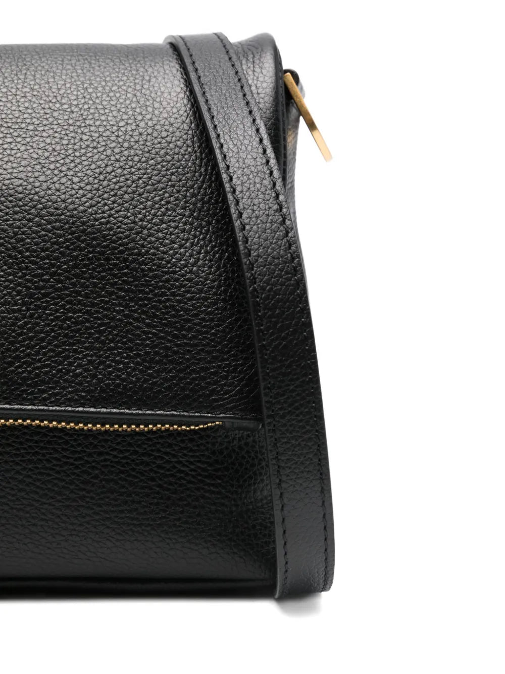 Zadigvoltaire Rocky Grained Leather Shoulder Bag