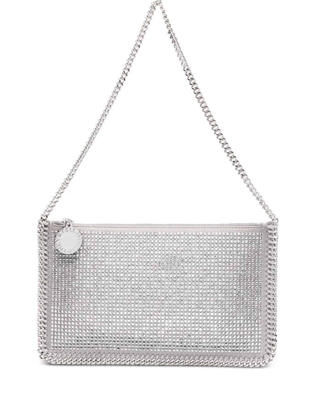 Stella Mccartney Falabella Pochette Crystal Embellished Chain Shoulder Bag
