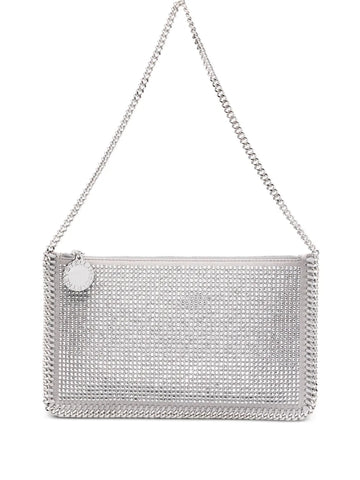 Stella Mccartney Falabella Pochette Crystal Embellished Chain Shoulder Bag
