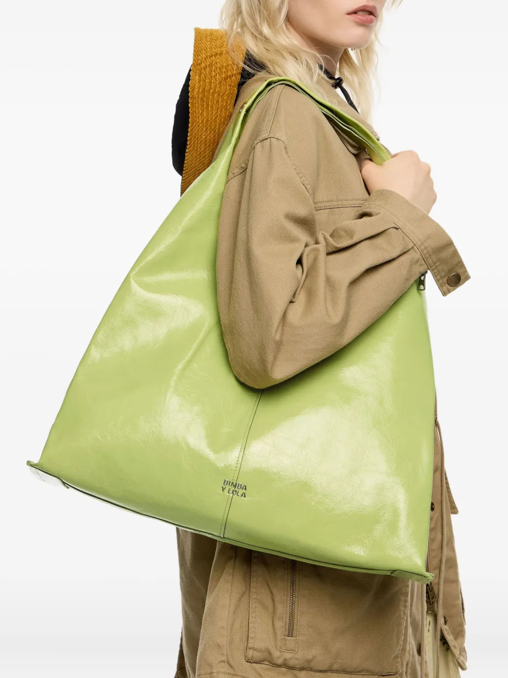 Bimba Y Lola Maxi Bikini Paper Shoulder Bag