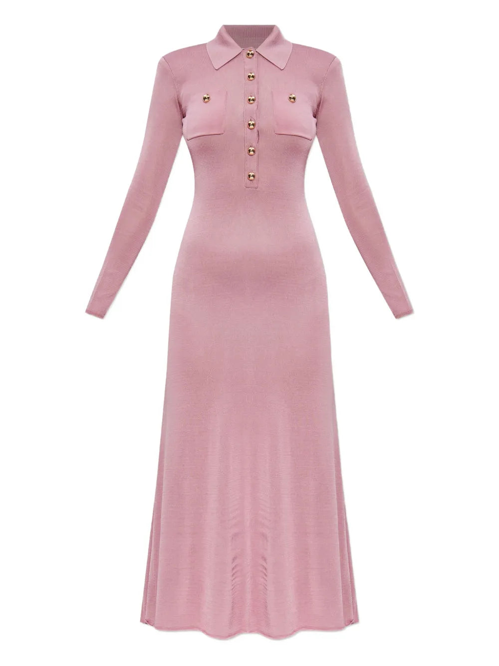 Self Portrait Polo Neck Button Front Dress