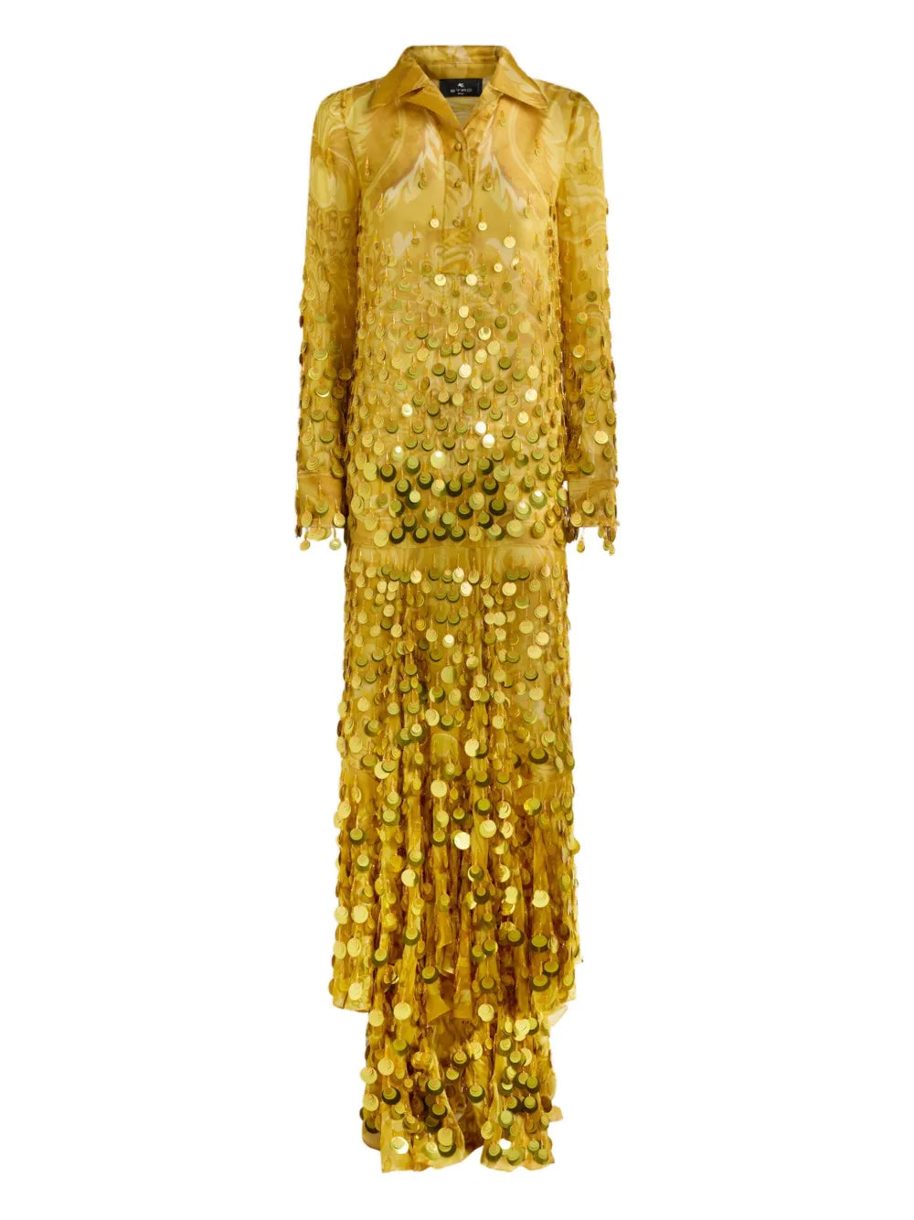 Etro Sequin Embellished Silk Dress