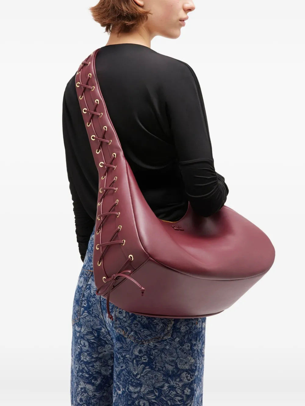Ganni Medium Hobo Shoulder Bag