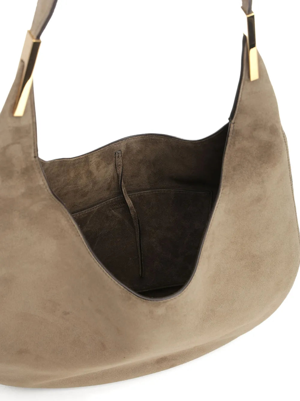 Savette Suede Crescent Shoulder Bag