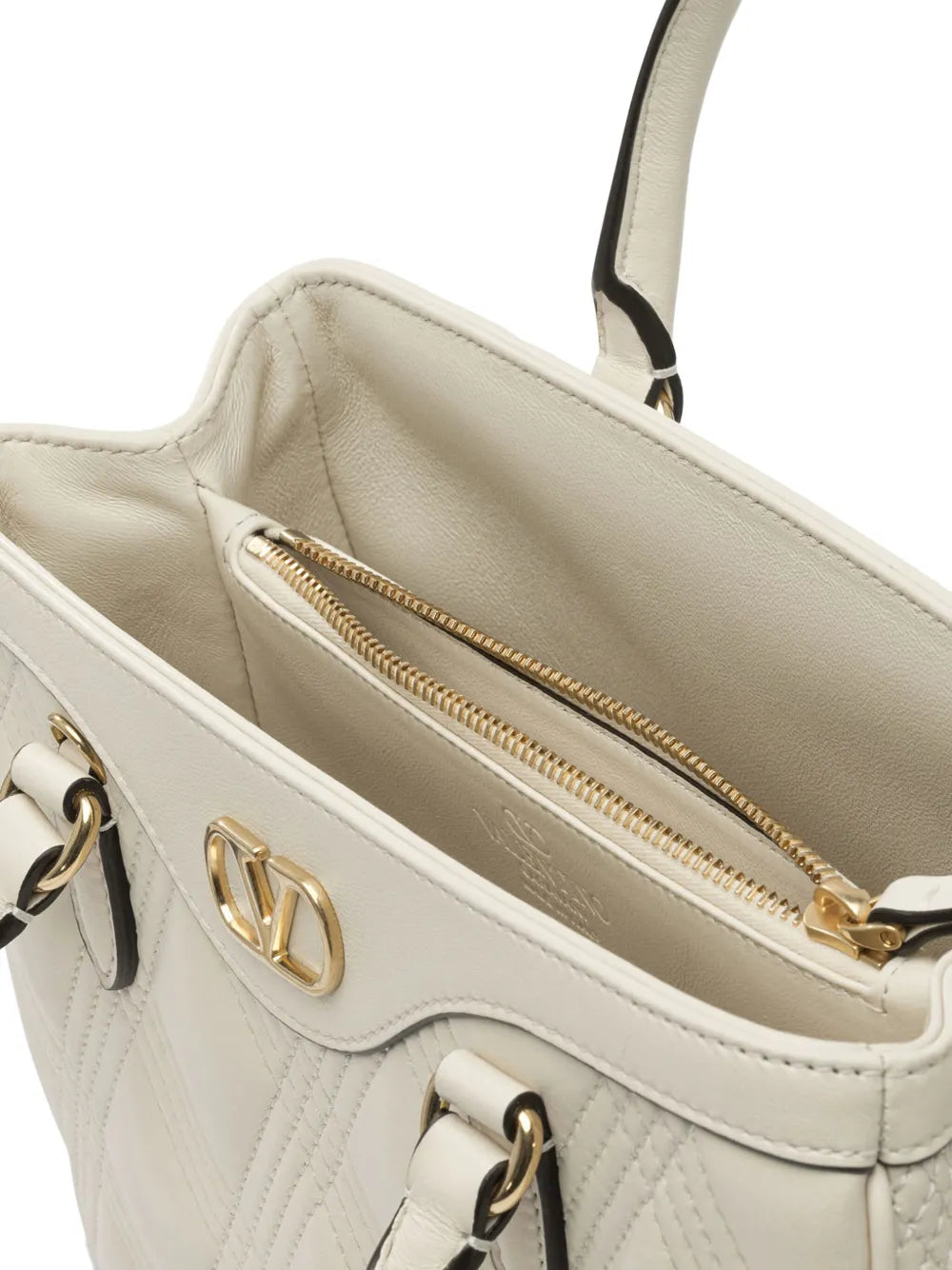 Valentino Garavani V Logo Quilted Shoulder Bag