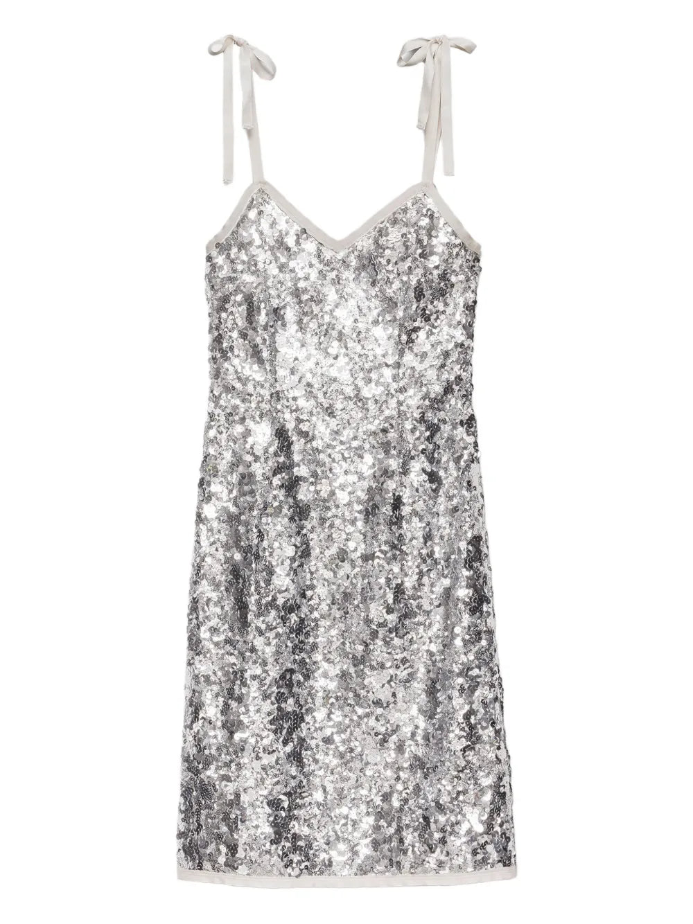 Prada Ribbon Strap Sequinned Dress