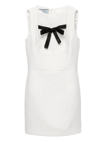 Prada Bow Detail Sleeveless Dress