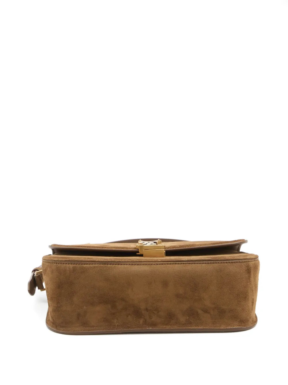 Saint Laurent Cassandre Suede Shoulder Bag