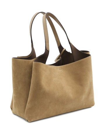 Tods Suede Leather Shopping Bag