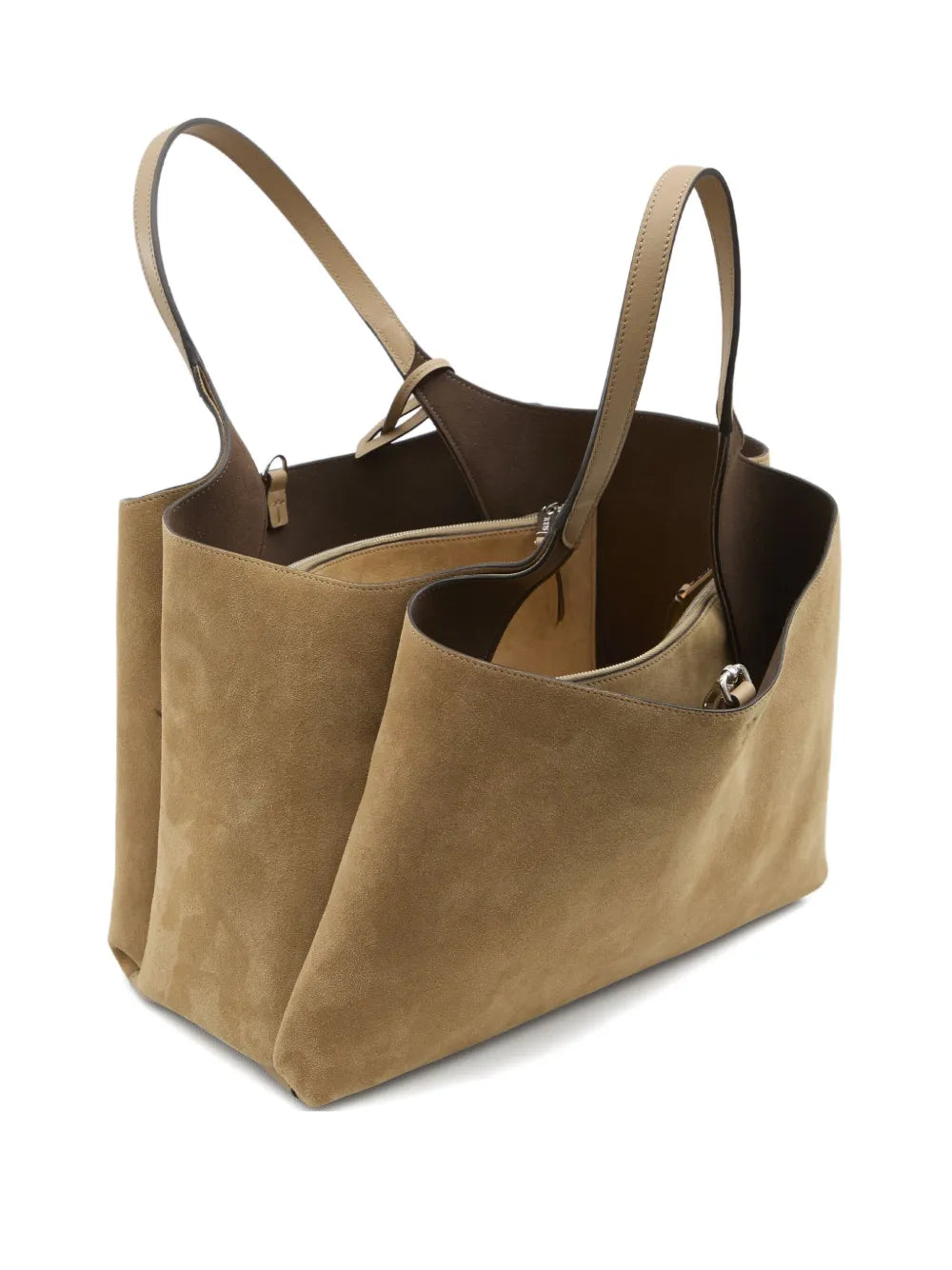 Tods Suede Leather Shopping Bag