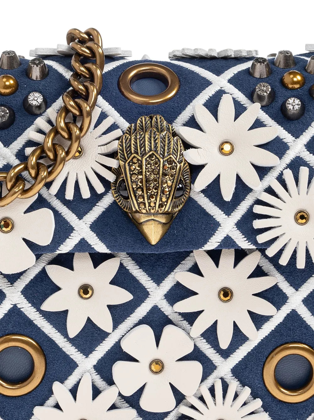 Kurt Geiger London Small Kensington Flower Embellished Shoulder Bag