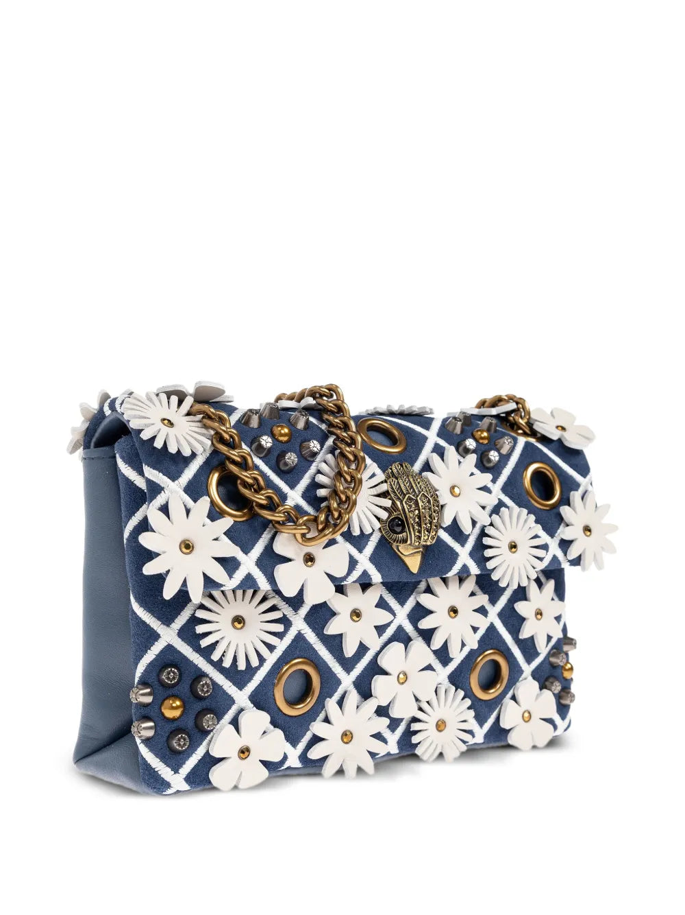 Kurt Geiger London Small Kensington Flower Embellished Shoulder Bag