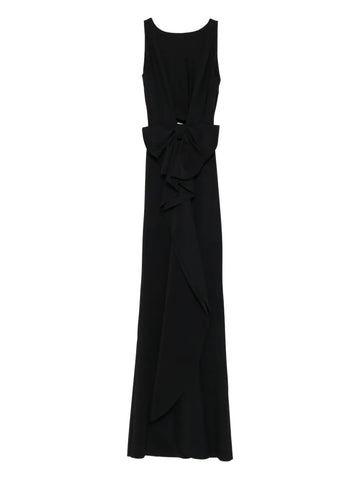 Chiara Boni La Petite Robe Bow Detail Draped Maxi Dress