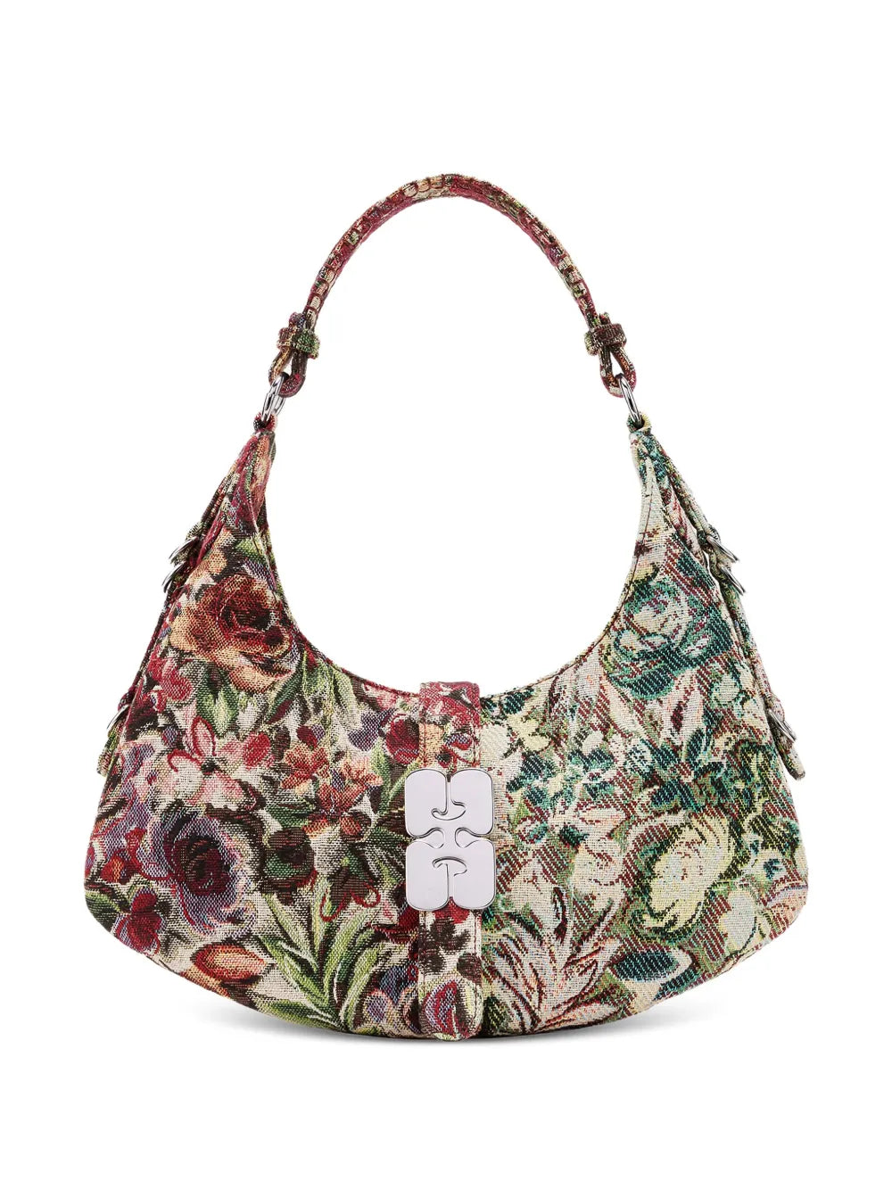 Ganni Small Kat Floral Tapestry Shoulder Bag