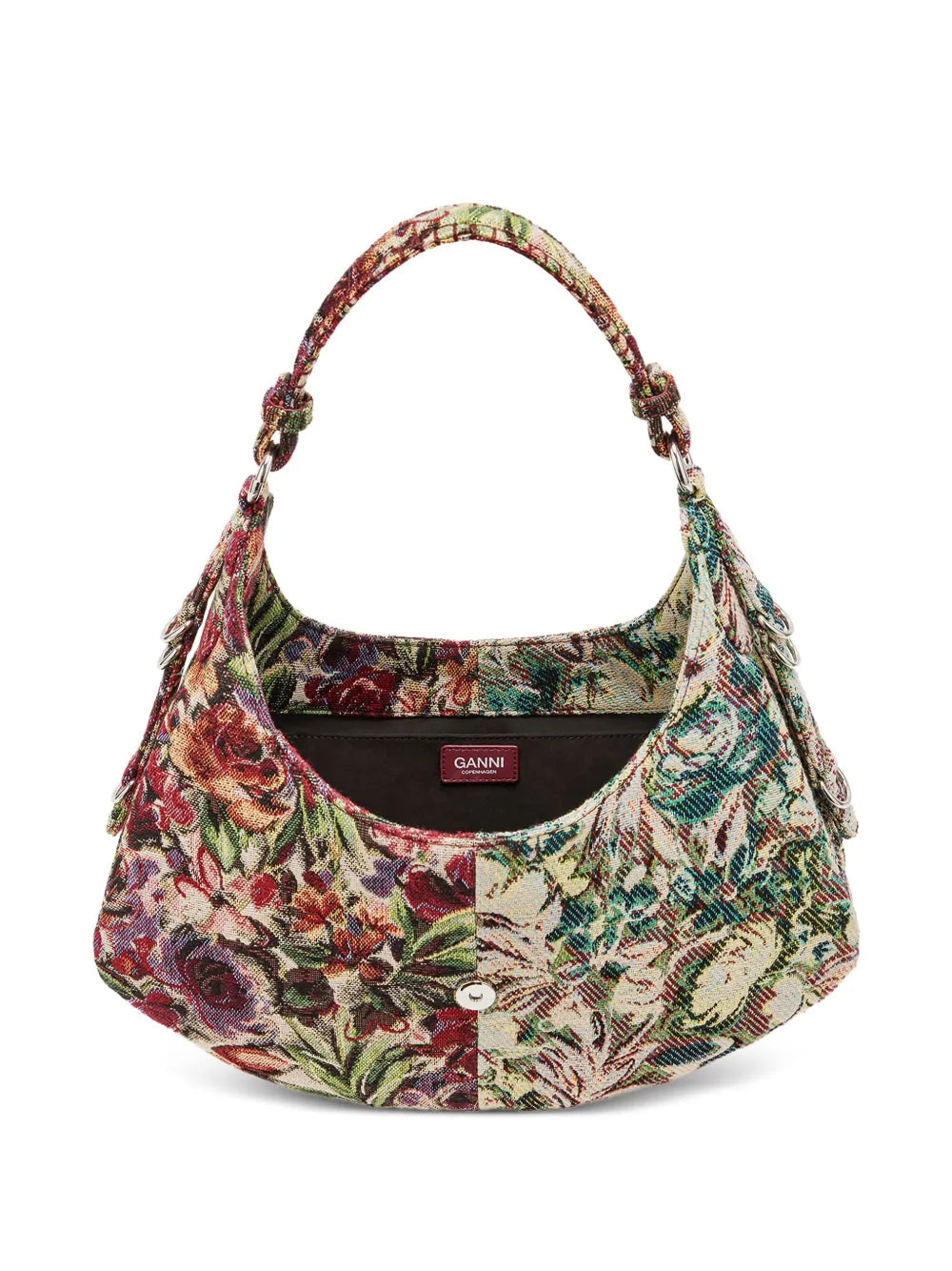 Ganni Small Kat Floral Tapestry Shoulder Bag