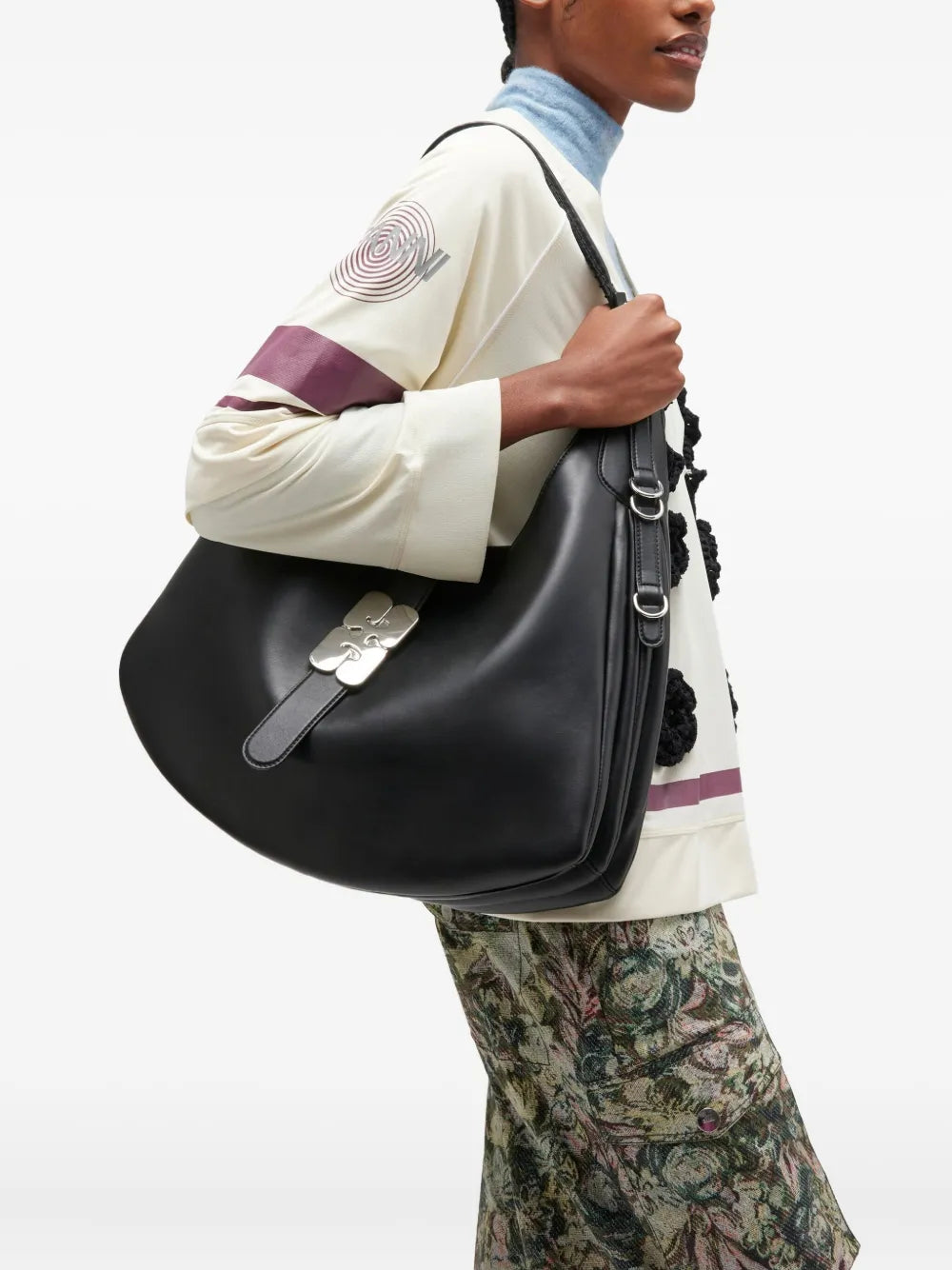 Ganni Hardware Detail Shoulder Bag