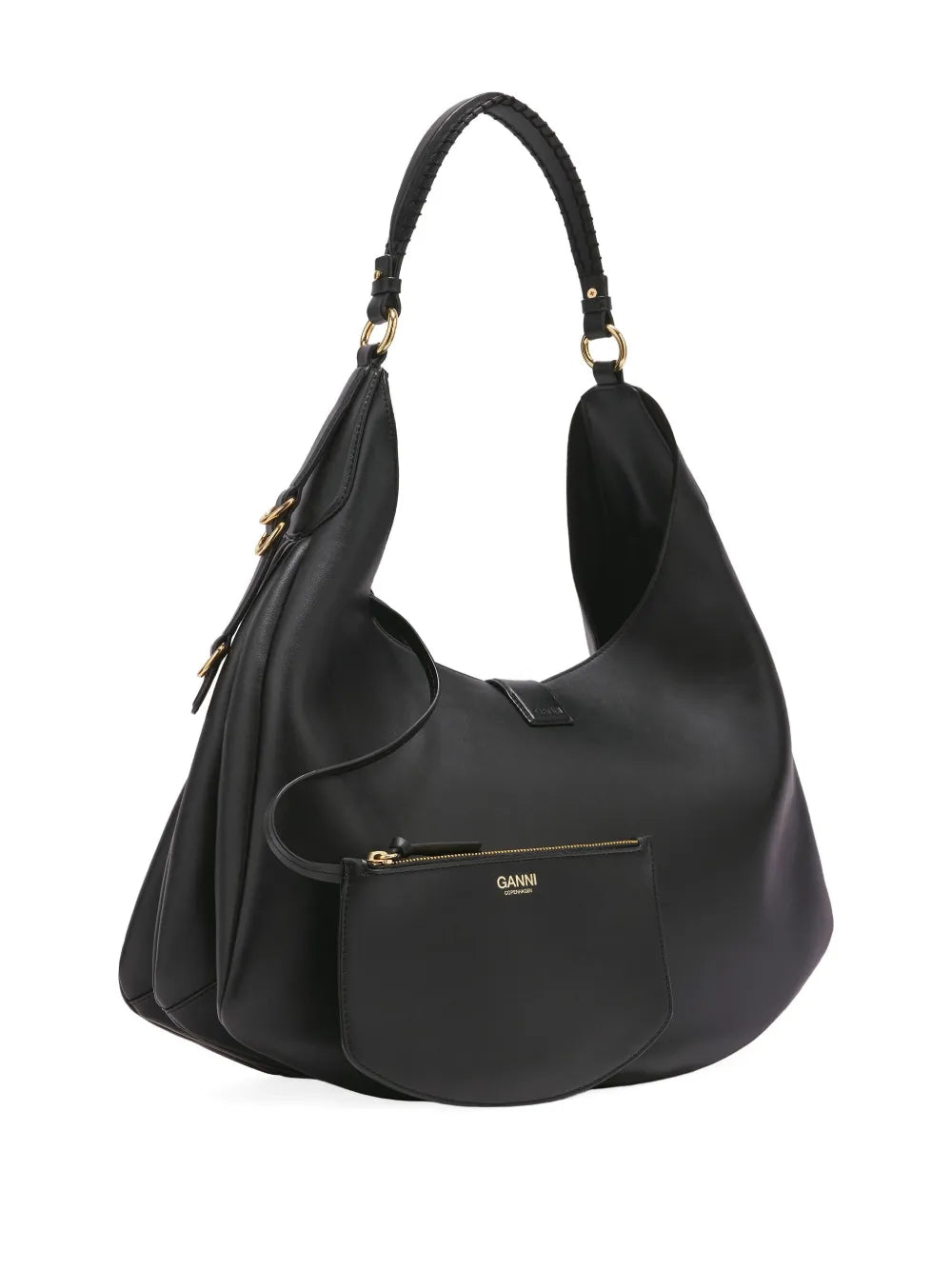 Ganni Detailed Hardware Shoulder Bag