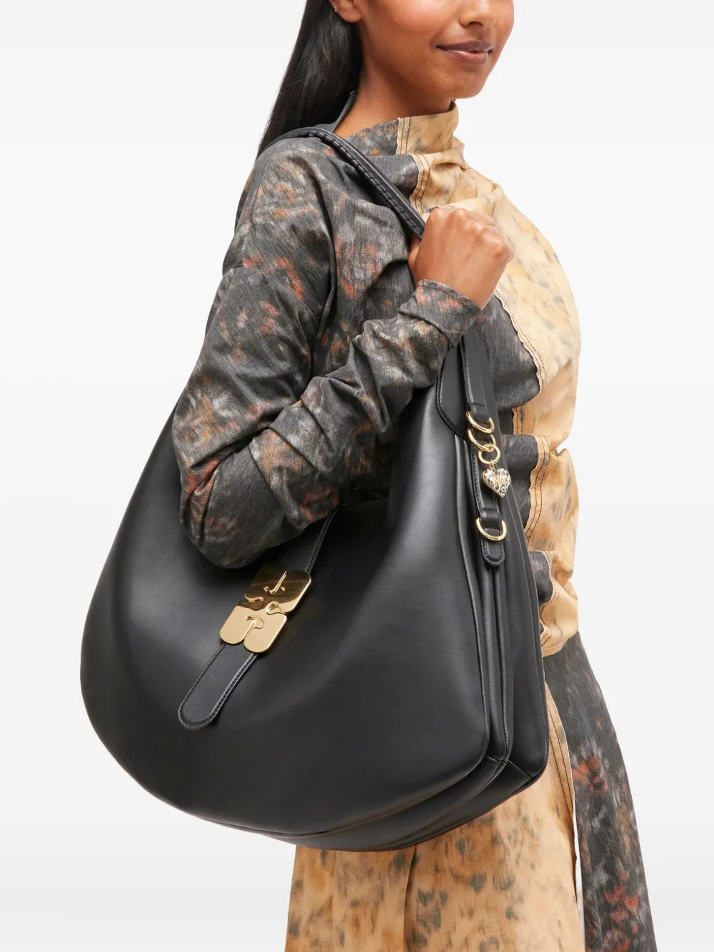 Ganni Detailed Hardware Shoulder Bag