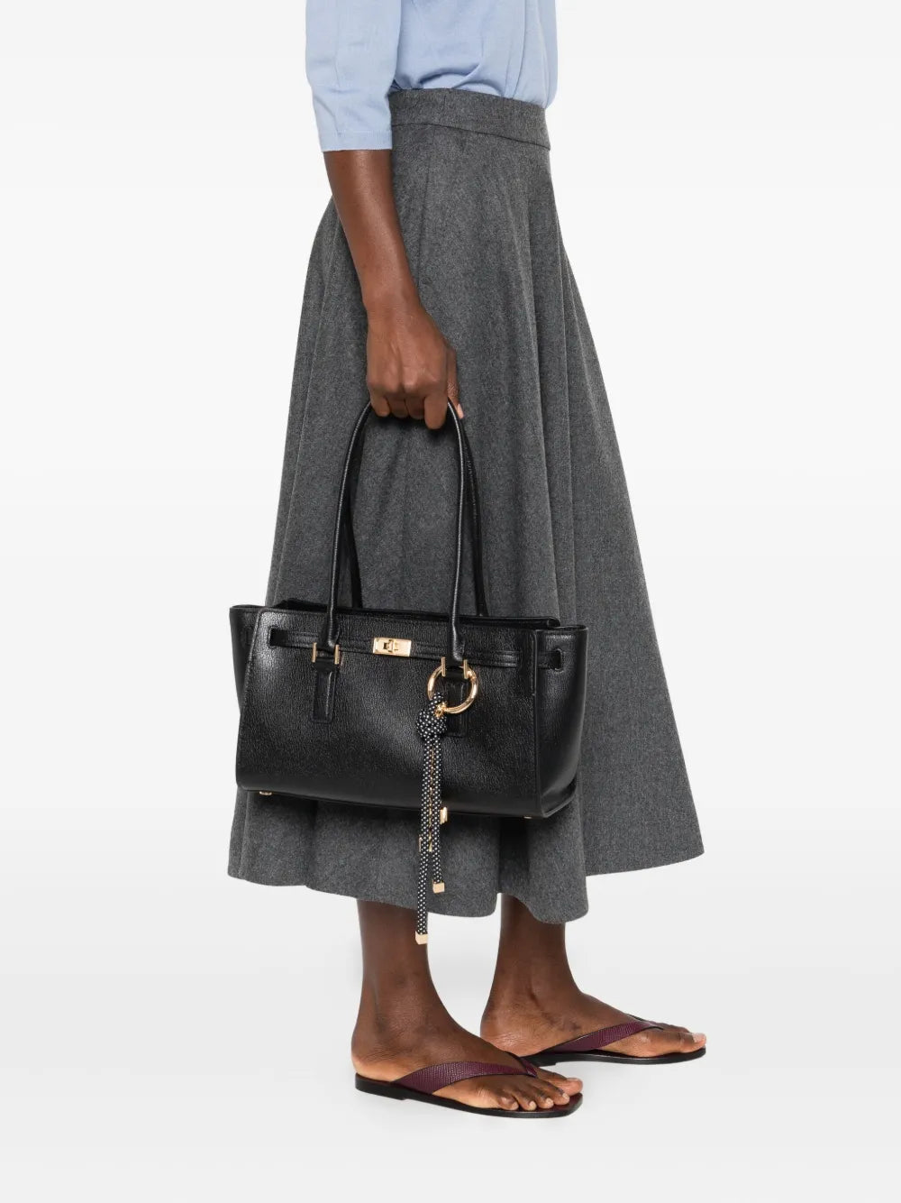 Michael Michael Kors Double Handle Leather Shoulder Bag