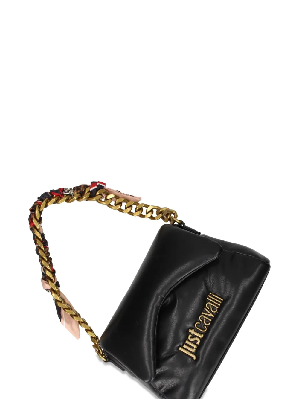 Just Cavalli Padded Chain Strap Shoulder Bag