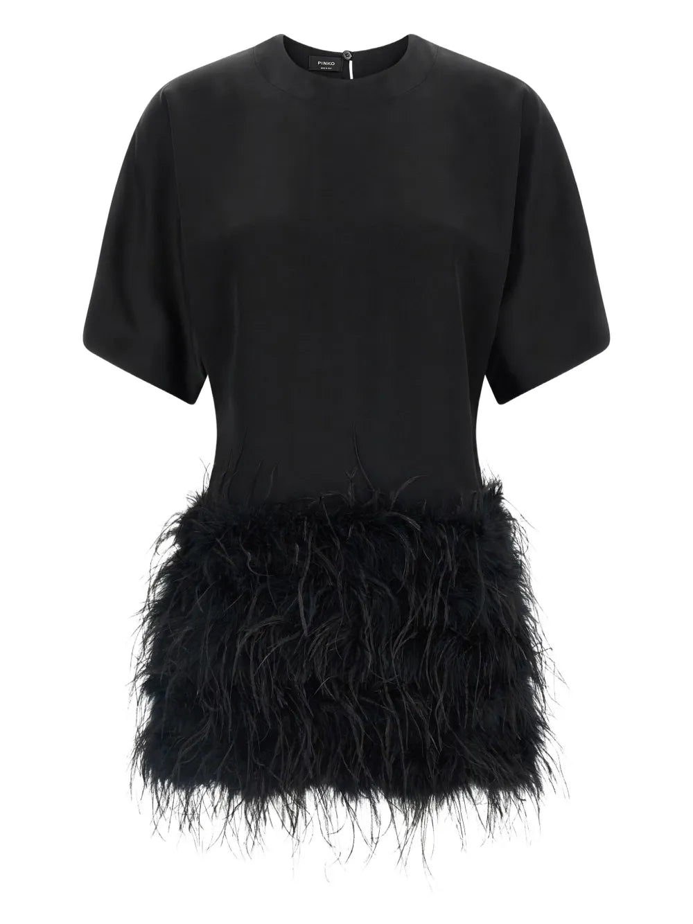 Pinko Feather Trimmed Dress