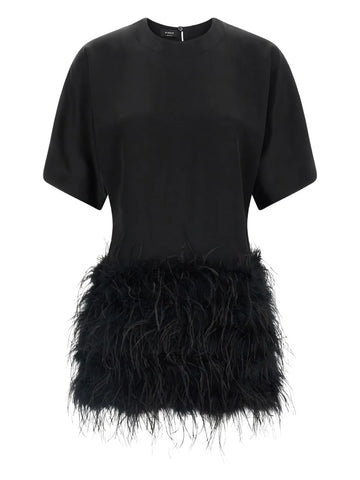 Pinko Feather Trimmed Dress