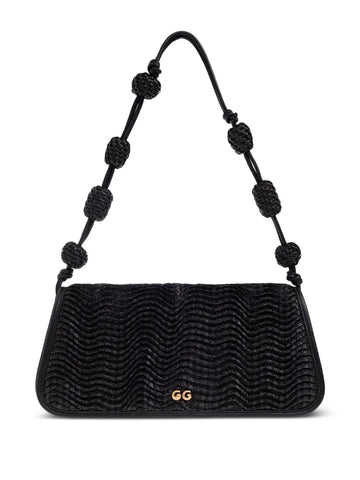 Cult Gaia Small Sunniva Raffia Shoulder Bag