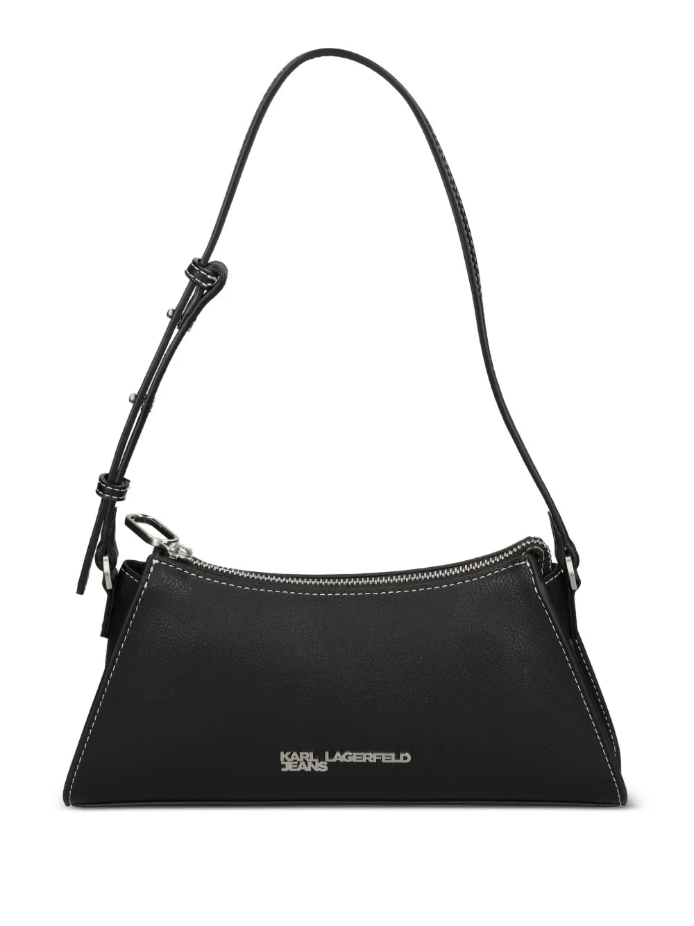 Karl Lagerfeld Jeans Zip Detail Curved Shoulder Bag