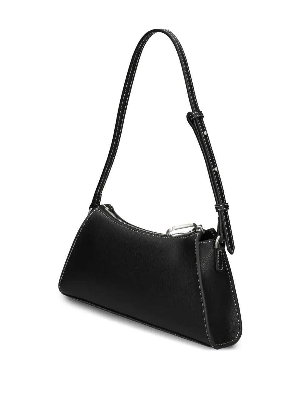 Karl Lagerfeld Jeans Zip Detail Curved Shoulder Bag