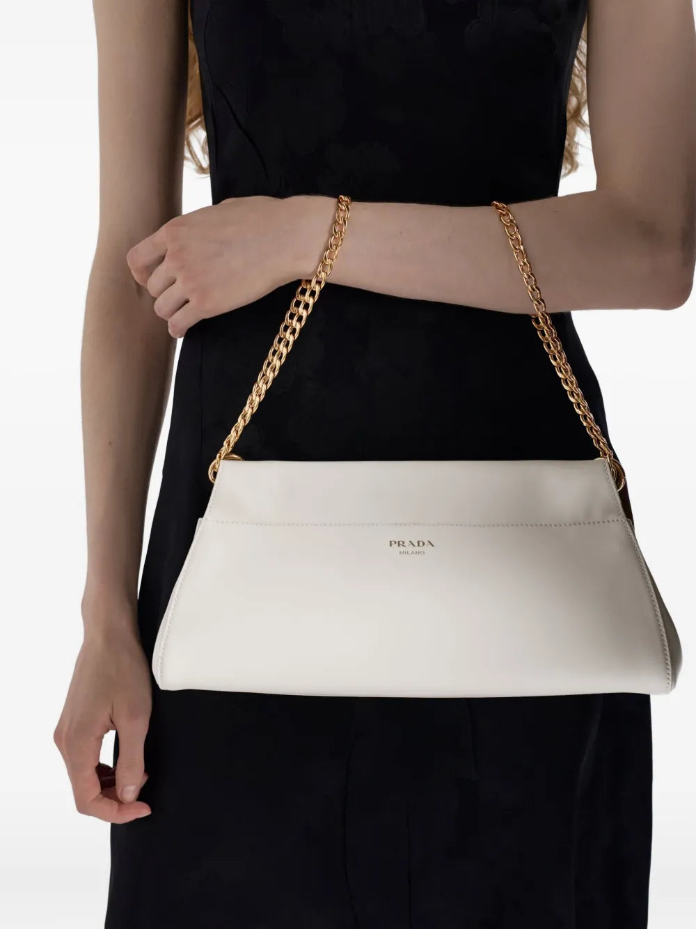 Prada Enchaine Chain Strap Leather Shoulder Bag
