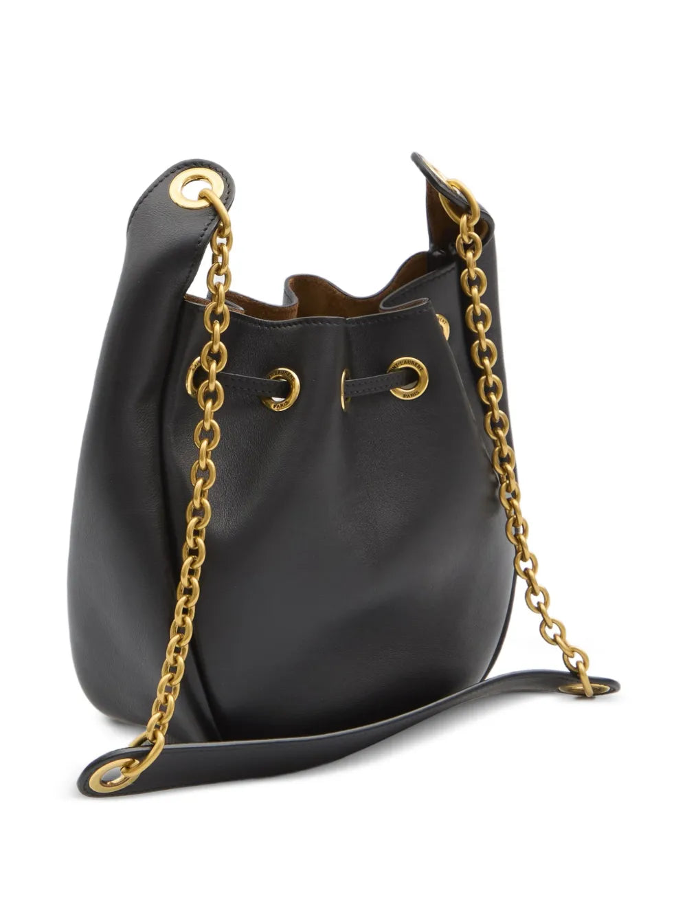 Saint Laurent Cassandre Drawstring Leather Shoulder Bag