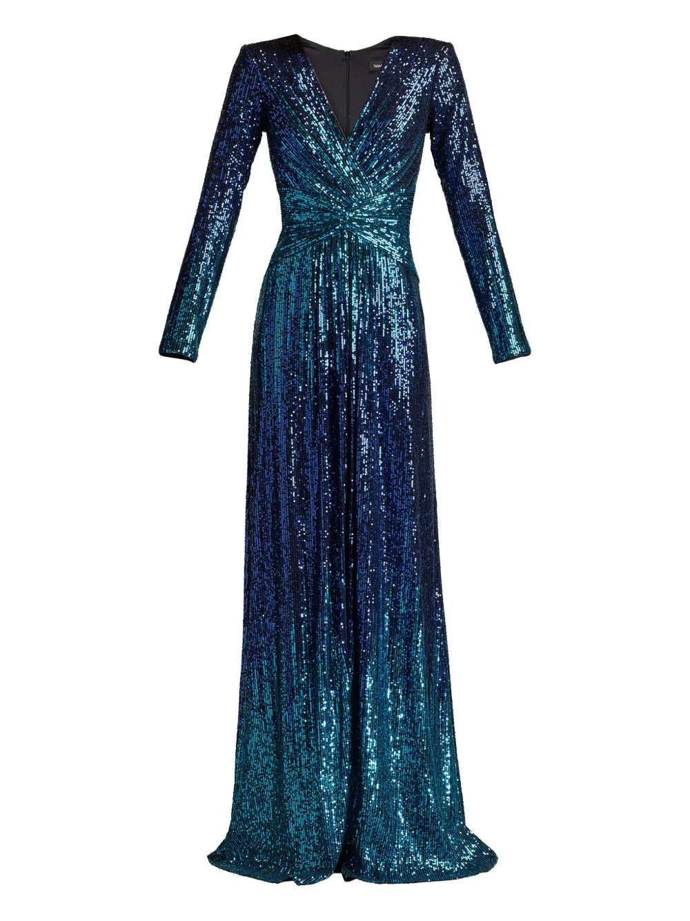Tadashi Shoji Evona Ombre Sequin Long Sleeve Dress