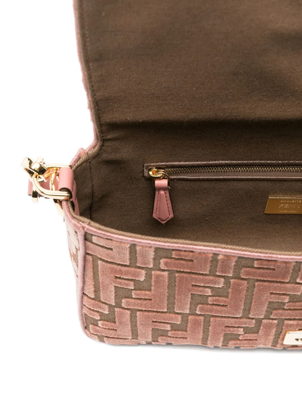 Fendi Medium Baguette Ff Pattern Shoulder Bag