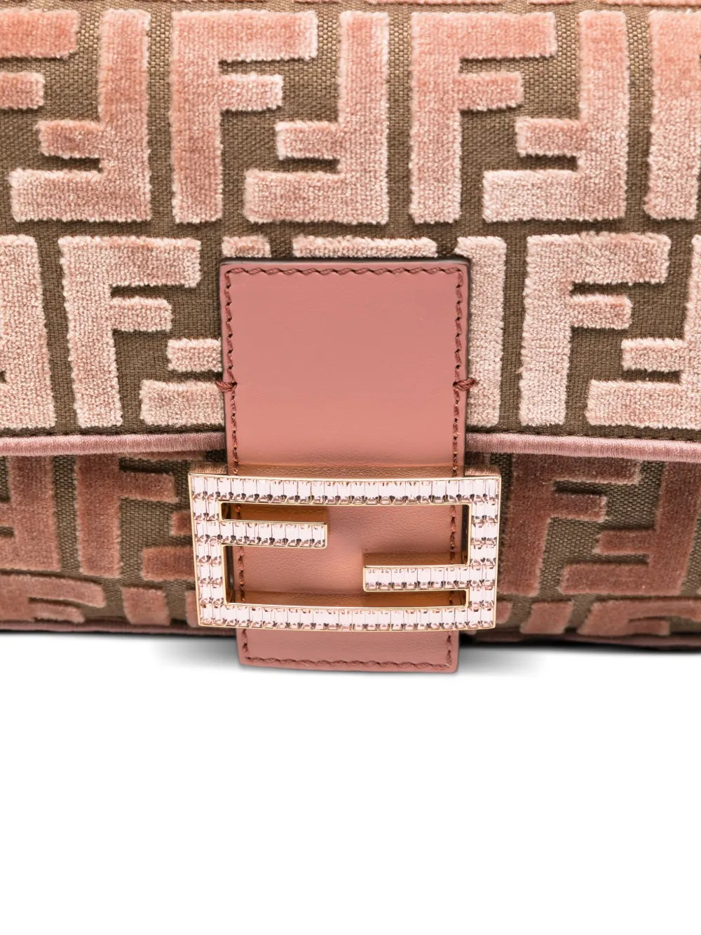 Fendi Medium Baguette Ff Pattern Shoulder Bag